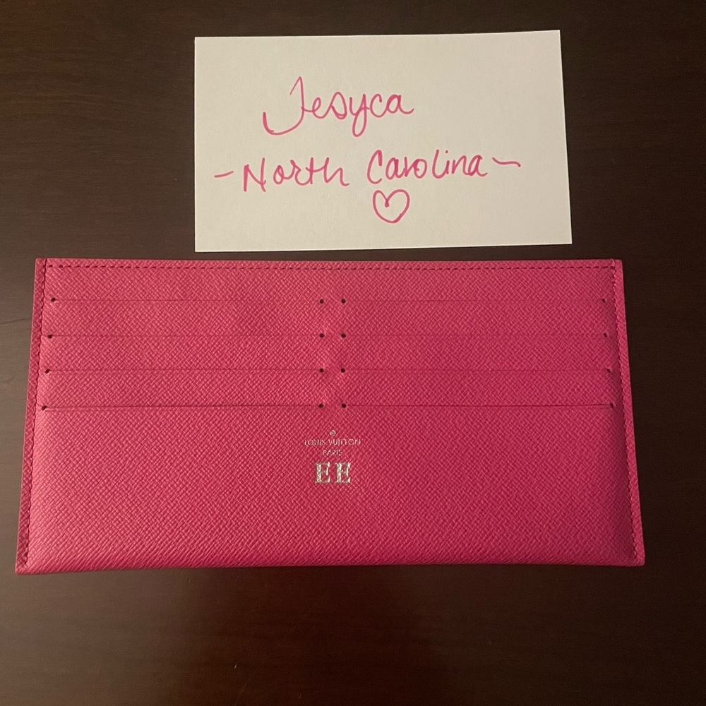 Louis Vuitton Felicie Card Holder Insert Wallet HOT PINK! 💖💖💖